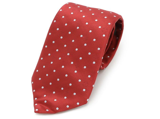 Cravatta in seta Louis Vuitton Rosso Bordò