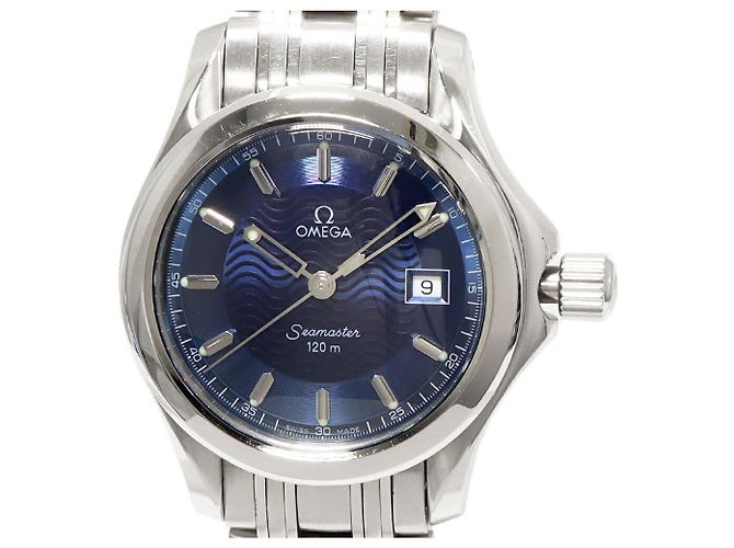 Relógio Omega Seamaster com mostrador azul 2571.81
