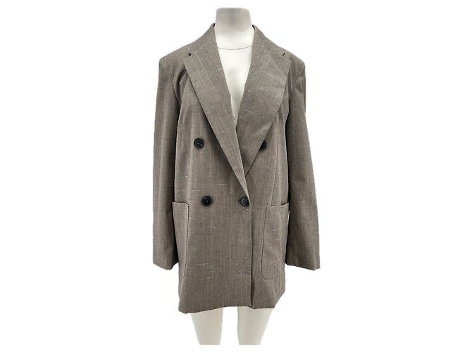Autre Marque MAX & CO Grey Wool Blazer