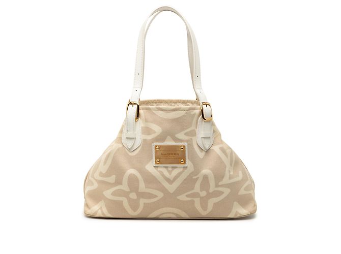 Louis Vuitton Braune Monogramm Tahitienne Cabas PM Beige