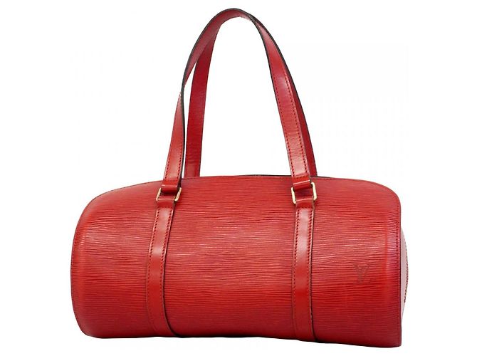 Borsa a mano Soufflot Epi Louis Vuitton Rosso
