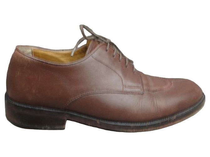Autre Marque Derby Clerget in pelle marrone