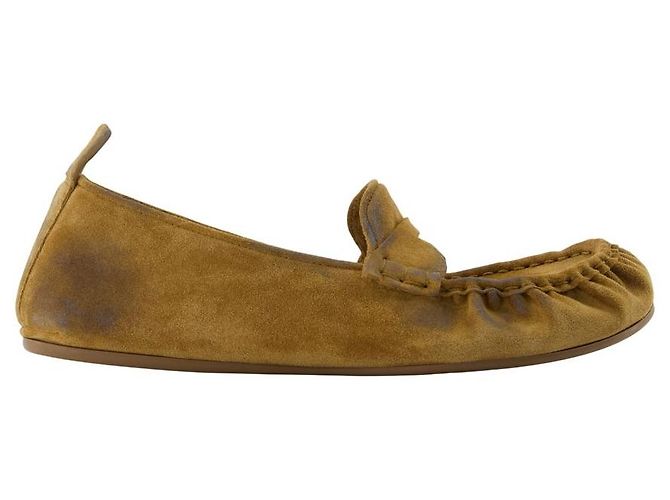 Bailarinas - Acne Studios - Cuero - Caqui