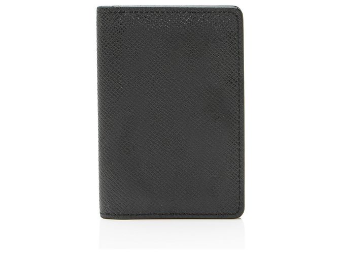 Louis Vuitton Taiga Leather Pocket Organizer Black