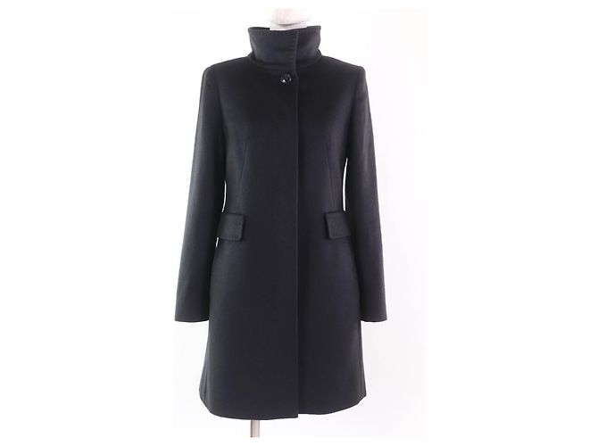 Max Mara MaxMara STUDIO Virgin wool coat Grey Dark grey