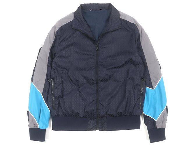 Giacca Blouson in Nylon Valentino Blu Blu navy
