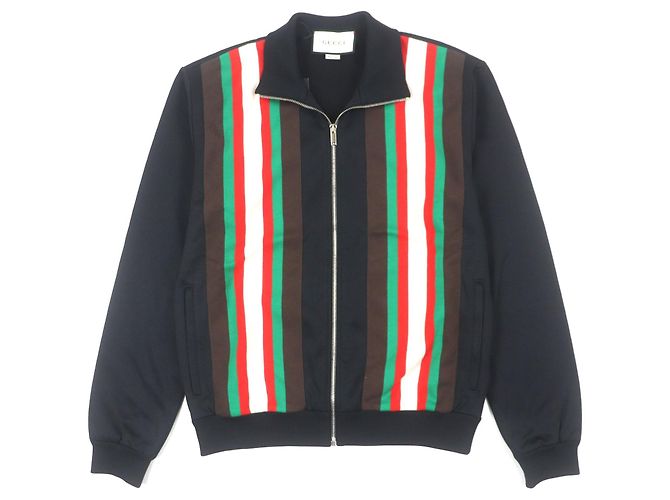 Gucci Track Jacket Polyester Jacket Black
