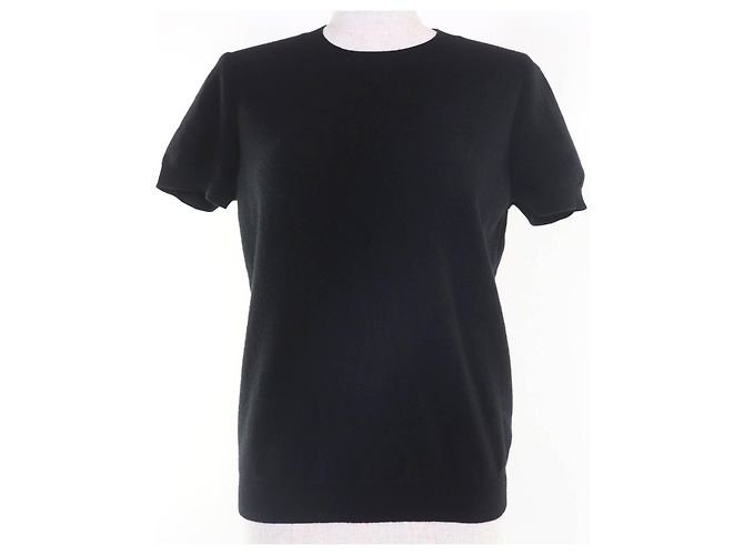 Hermès H lift de lana de punto Negro