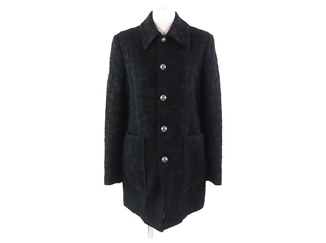 Autre Marque Chaqueta de rayón jacquard con botones BLAMINK Negro