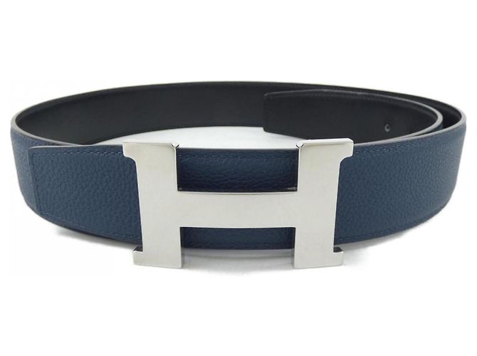 Hermes Hermès Constance 38mm Reversible Belt Black Blue
