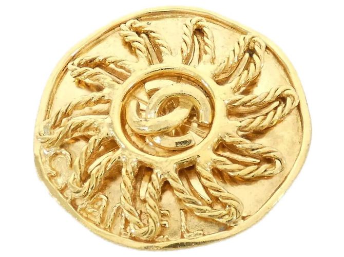 Chanel Goldbrosche Golden