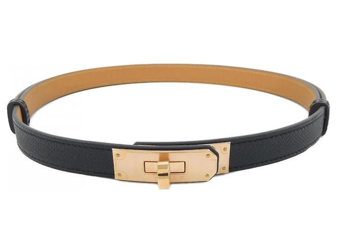 Cinturón Hermès Kelly de 18 mm Negro