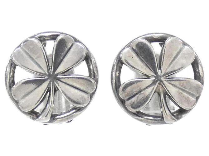 Orecchini a clip in argento Chanel