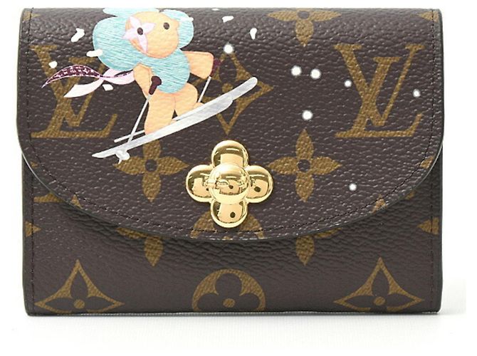 Louis Vuitton Women's Monogram Vivienne Tri-Fold Wallet Brown