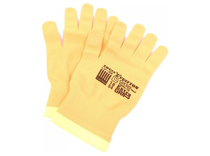 Luvas Curtas Louis Vuitton Bege Amarelo