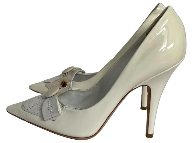 Louis Vuitton Leder High Heels Beige Größe 40