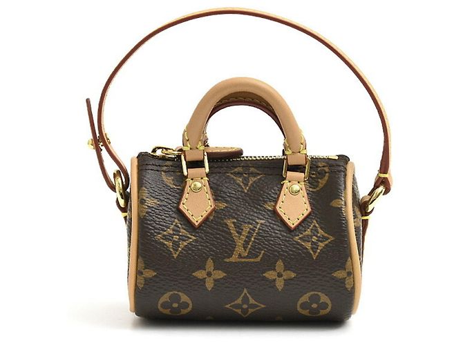 Charm per Borsa Micro Speedy Bijoux Sac Monogram Donna Louis Vuitton Marrone