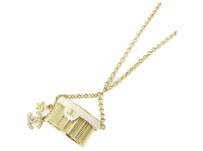 Collana Chanel ABF044 Oro e Bianco D'oro 