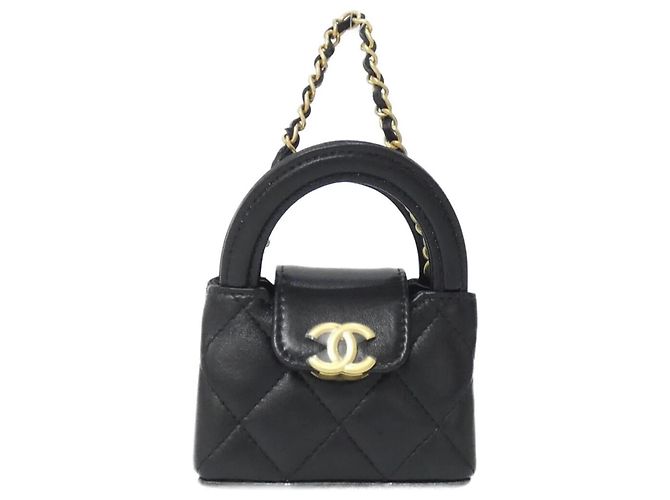 Chanel AP4991 Accessorio Borsa Charm Nero D'oro