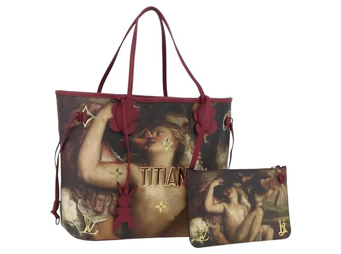 LOUIS VUITTON Colección Masters TITIAN Bolsa Neverfull MM M43323 Auth 163468SAM Burdeos