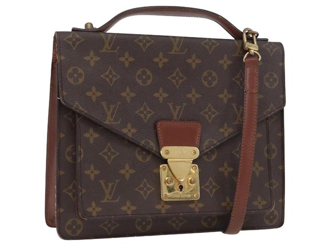 LOUIS VUITTON Monogram Monceau 28 Handtasche M51185 LV Auth BA10595 Monogramm