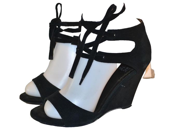 Sandali See by Chloé in scamosciato nero 36