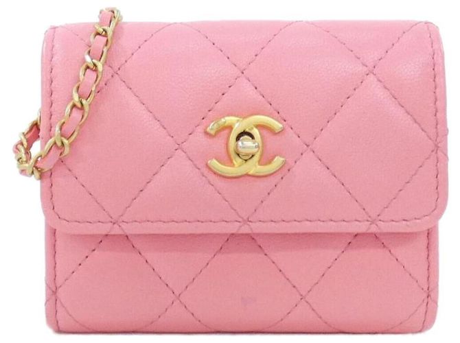 Bolsa de mão rosa Chanel AP2704