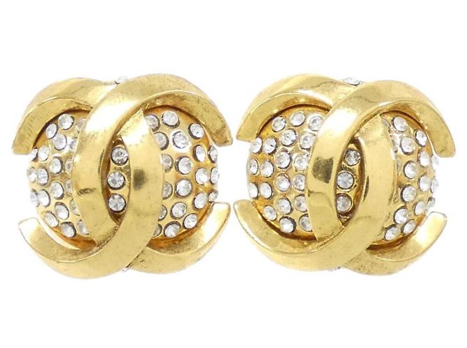 Orecchini a clip chiari e dorati di Chanel D'oro