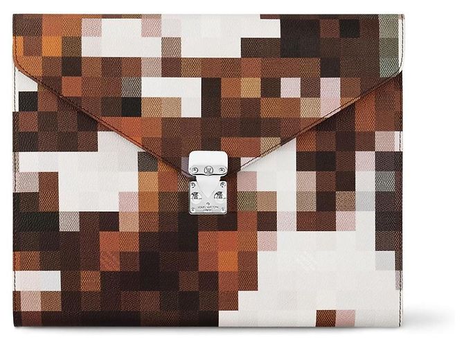 Louis Vuitton Folder LV Mark Cowmooflage Marrom
