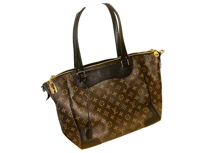 Louis Vuitton Monogram Empreinte Handbag Brown Black