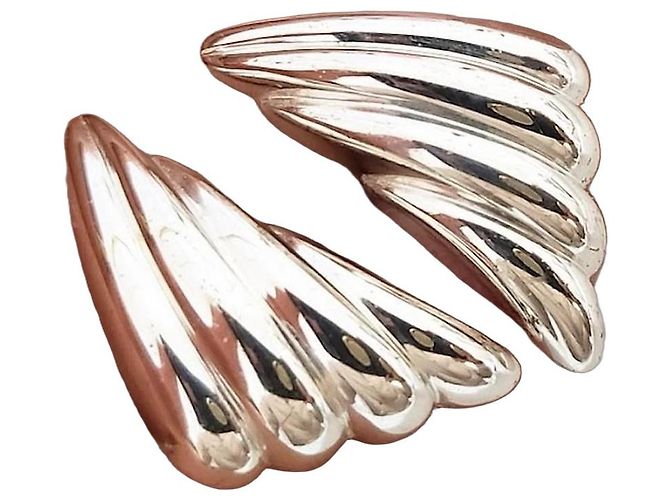 Christian Dior Orecchini in argento sterling a forma di ali d'angelo