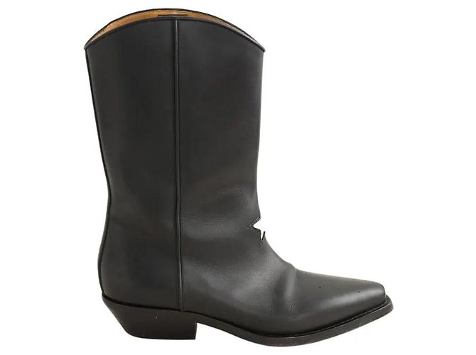 Dior Botas western pretas Preto