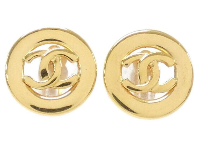 Pendientes de oro Chanel Dorado