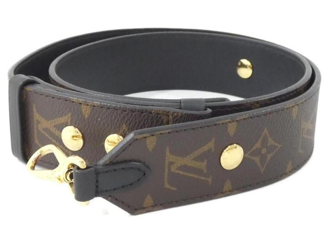 Louis Vuitton Monogram Shoulder Strap J02465 Brown Black