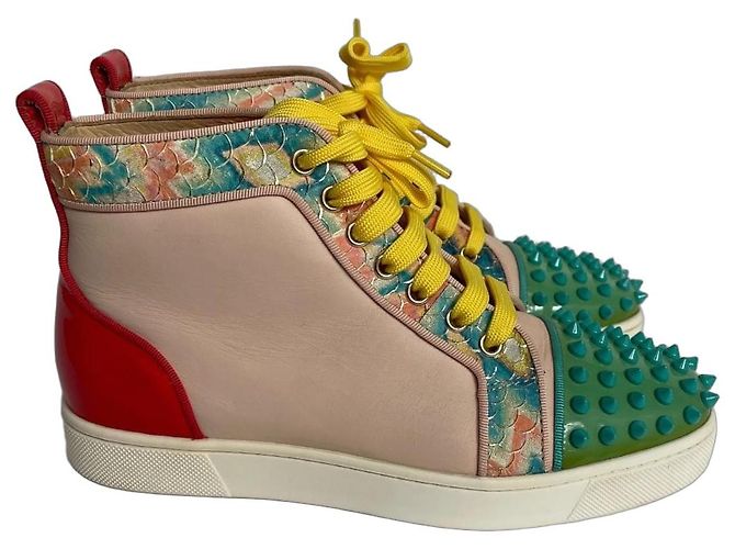 Sneakers Christian Louboutin in pelle multicolore
