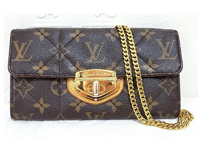 Louis Vuitton Carteira Sarah Turnlock Etoile Marrom