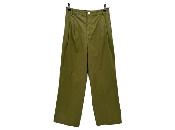 Vaqueros Frame Denim Caqui de Algodón Talla 26