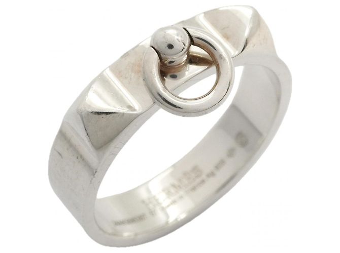 Hermes Hermès Collier de Chien Silver 925 Band Ring