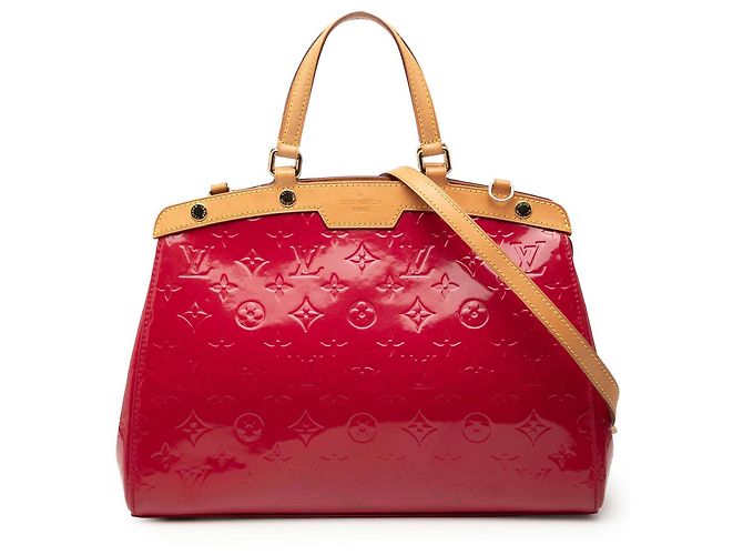 Louis Vuitton Rosso Monogram Vernis Brea MM