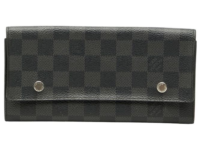 Portafoglio Damier Graphite Louis Vuitton Nero