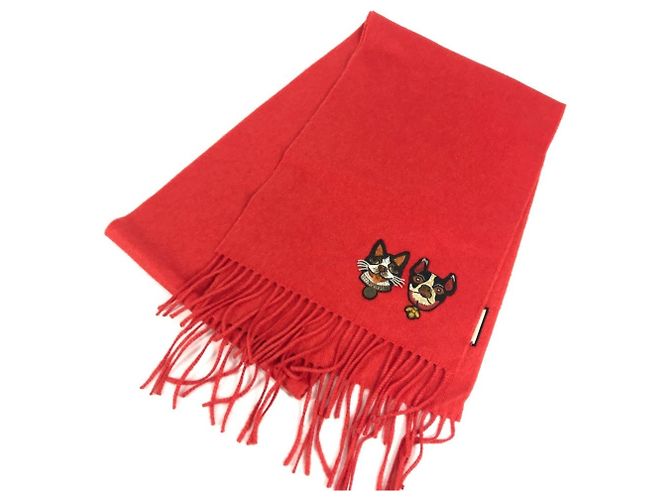 Sciarpa in cashmere-seta Gucci BOSCO Rosso