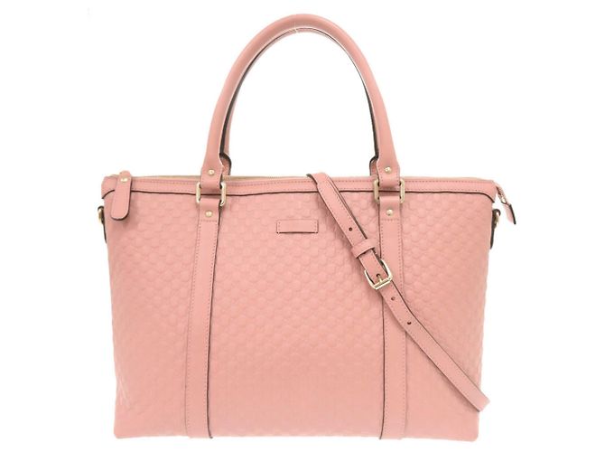 Gucci Micro Guccissima Lederhandtasche Pink