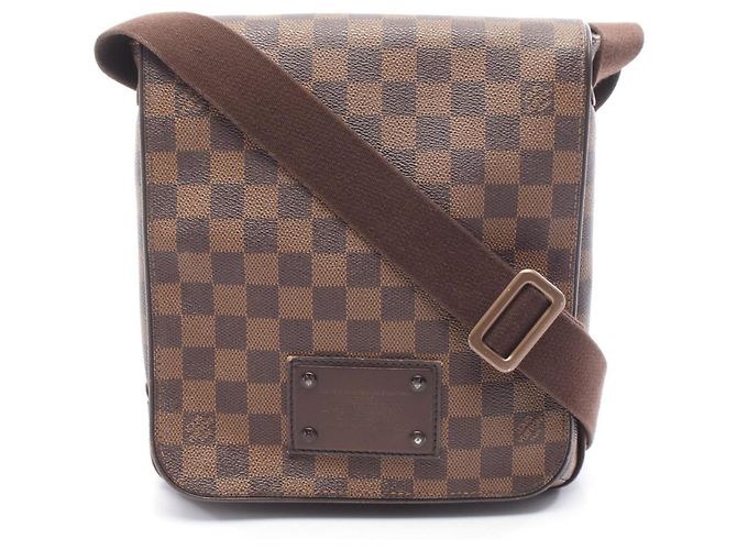 Bolsa de Ombro Brooklyn PM Louis Vuitton Marrom Damier ebene