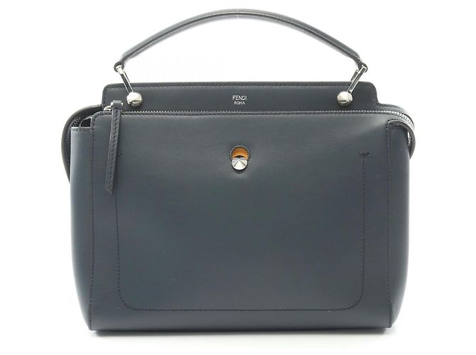 Borsa FENDI DOT COM Blu navy 