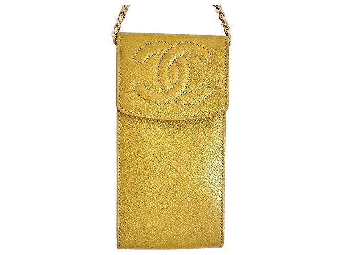 Chanel Timeless Sunglasses Case Yellow