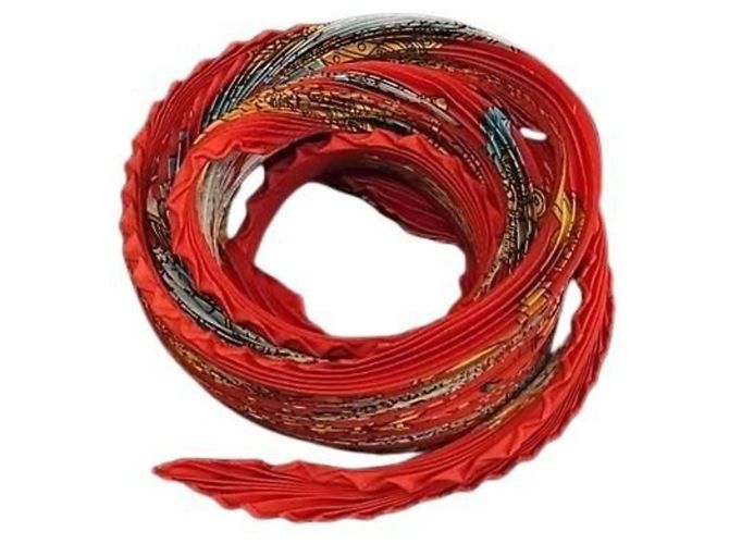 Bufanda Plisada Carré Hermès Multicolor