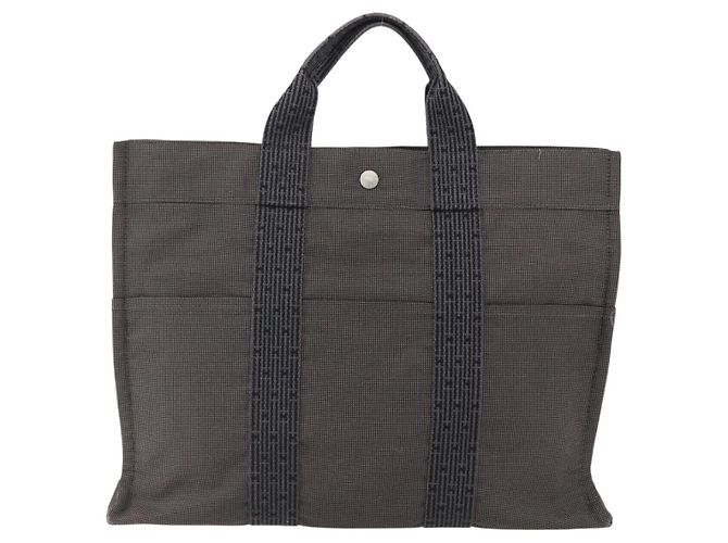 Hermès Hermes Fourre-tout Herline Canvas Brown