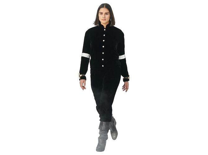 Chanel Herbst 2020 20K Werbekampagne Samtjacke Schwarz