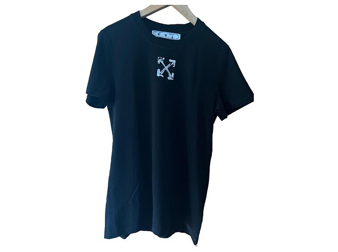 Off White T-shirt Off-White Noir avec Logo et Écriture 'Woman'