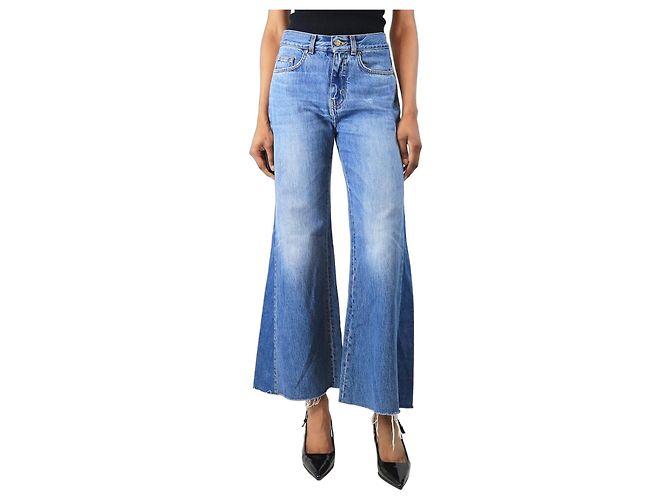Autre Marque Blue Insert straight jeans - size UK 6